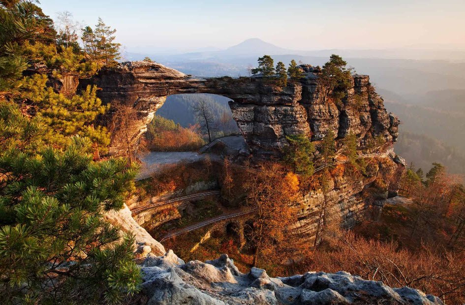 Bohemian Switzerland National Park, North Bohemia (Děčín region), Czech Republic (Czechia)